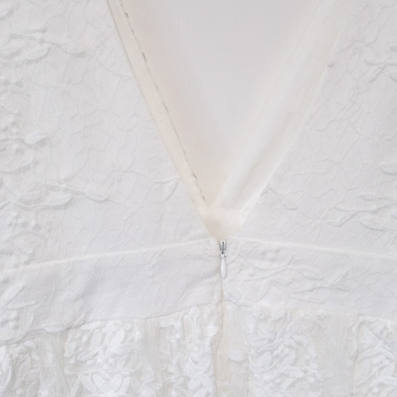 Lulus Elegant Approach White Embroidered Flutter Sleeve Midi Dress - Picture 8 of 10